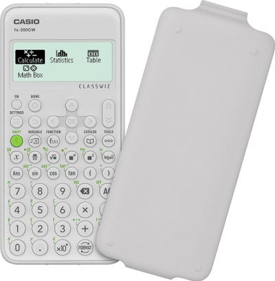 Makine llogaritëse shkencore Casio FX-350CW, 290 funksione, ekran natyral, e bardhë