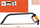 Sharrë hark Black+Decker Bow Saw, 61 cm, me dorezë komode, ngjyrë e zezë me portokalli