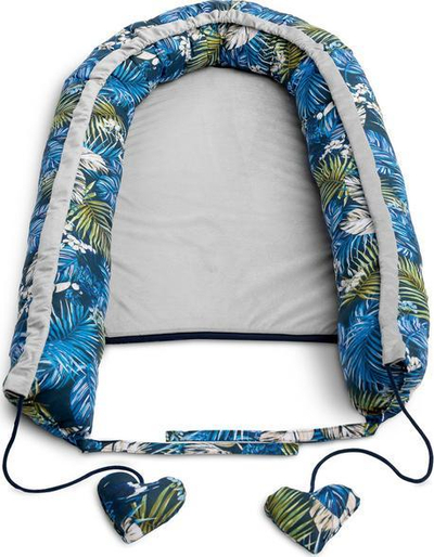 Fole bebe Sensillo Velvet Nest, 80x45cm, kadife dhe pambuk, blu