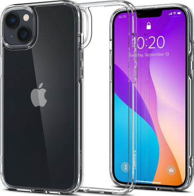 Kapak telefoni Spigen Ultra Hybrid për iPhone 14 Plus, Crystal Clear, transparent