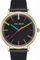 Orë dore për femra Paul Lorens PL12445A-1A2, quartz, çelik inox, e zezë me ar