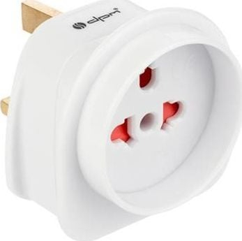 Патен адаптер DPM UK Travel Adapter Plug, универзален, 110–250V, бел