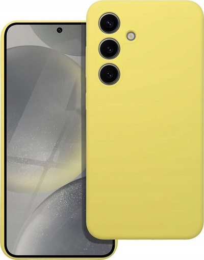 Капак за телефон OEM за Samsung Galaxy A55 5G, силикон 2mm, жолт