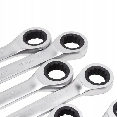 Set çelësa kombinues me ratchet JBC, 7 copë, 8-19mm