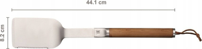 Shpatullë për skarë Fiskars Grill Chef 1066425, 35 cm, plastikë dhe silikon, e bardhë me portokalli