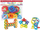 Puzzle me blloqe Askato Brush, 32 elemente, shumëngjyrësh
