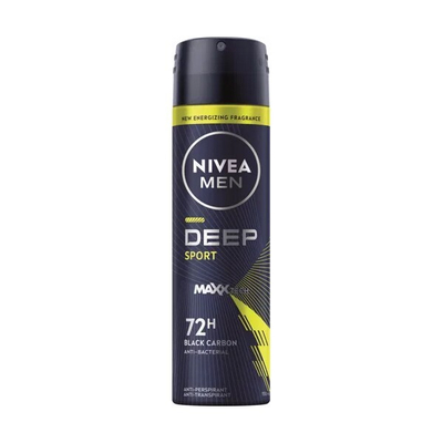 Sprej antiperspirant Nivea për meshkuj Men Deep Sport, 150 ml