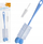 Set furçash për biberona BabyOno Take Care, majë sfungjeri, mini furçë, blu