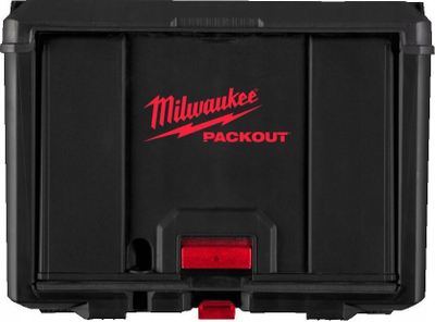 Kuti veglash Milwaukee PACKOUT, 38×50 cm, mban deri 22 kg, e zezë