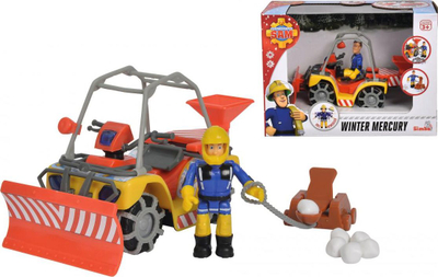 Figurë Simba Fireman: Mercury Snow Quad + Sam
