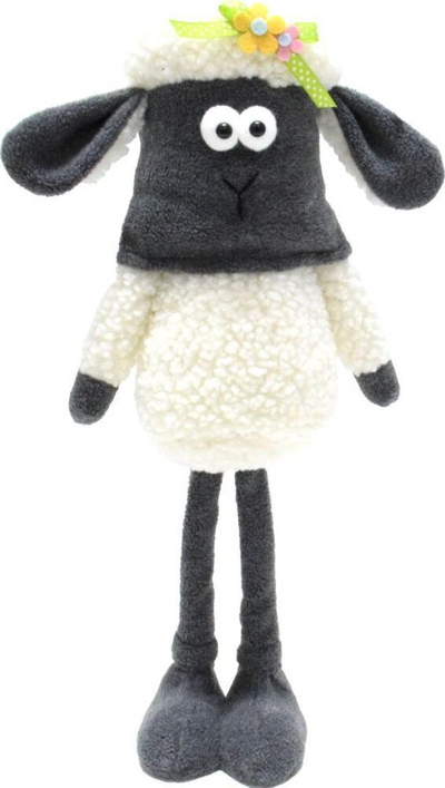 Пролетна декорација Saska Gift Sheep on Telescope, 35-50cm, со телескопски нозе, повеќебојна