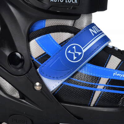 Patina inline Nils Extreme NH18366A, e rregullueshme 39-42, shinë e ndërrueshme, zi blu