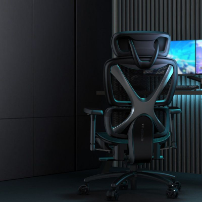 Гејминг столица ThunderX3 XTC Mesh, ергономска, дишлива мрежа, црна
