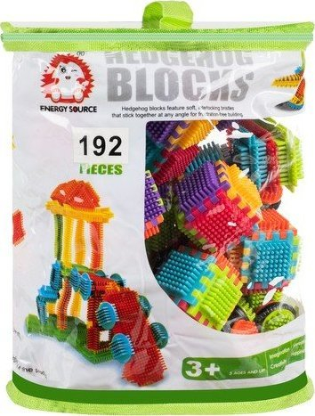 Lodër ndërtime Northix Building Blocks Hedgehog, 192 copa, shumëngjyrëshe