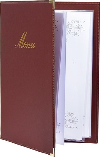 Insertë për meny Securit Additional, A4, set me 10 copë, e zezë