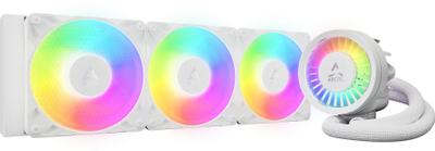 Ftohës uji CPU Arctic Liquid Freezer III Pro 360, AIO, a-RGB, i bardhë