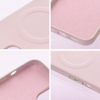 Mbrojtëse telefoni Roar Leather Mag Case për iPhone 14 Plus, MagSafe, lëkurë eko, rozë