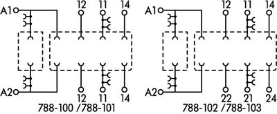 Bazë releje Wago RT 25 2P 788-103, 2 pole, për panel elektrik