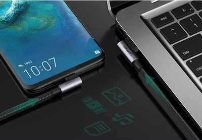 Kabllo USB Ugreen 20855B, USB A në USB C, 0.5m, e zezë