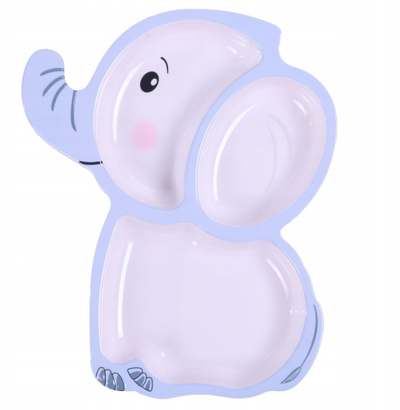 Сет садови за бебиња Bocioland Elephant, 5 делови, меламин, шарен