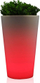 Vazo që ndriçon Eurotrail LED Round, e rikarikushme, 38 cm, e bardhë