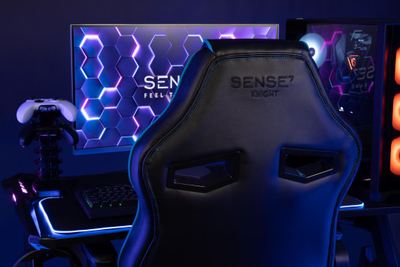 SENSE7 Витез стол, црна/сива