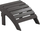 Tabure këmbësh kopshti Beliani ADIRONDACK, plastic wood, për jashtë, gri e errët