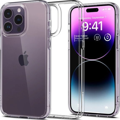 Mbulesë telefoni Spigen Ultra Hybrid për iPhone 14 Pro, TPU polikarbonat, transparente
