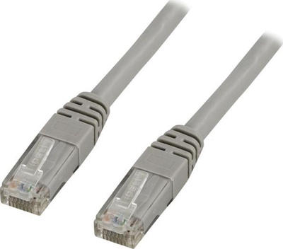 Kabllo rrjeti Deltaco U/UTP Cat6, 3m, LSZH, gri