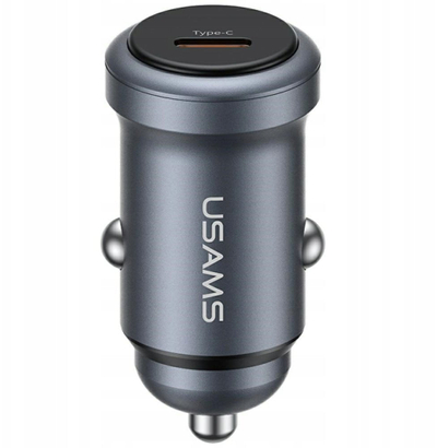 Karikues veture Usams CC321, 30W PD, USB C, argjendtë