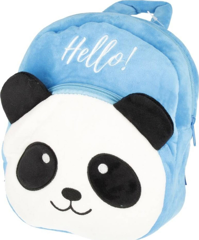 Çantë shpine pelushi Starpak Panda, për fëmijë, me rripa të rregullueshëm, shumëngjyrëshe