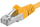 Kabllo Premiumcord Patch cable CAT6a S-FTP, RJ45-RJ45, AWG 26/7, 0.25m, e verdhë