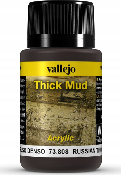 Efekt moti Vallejo Russian Thick Mud, 40ml, baltë e trashë
