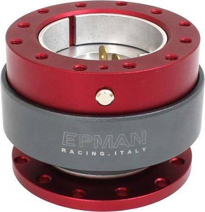 Nabë shpeçlirimi Epman Quick Release Snap, alumini, 6 vrima, e kuqe