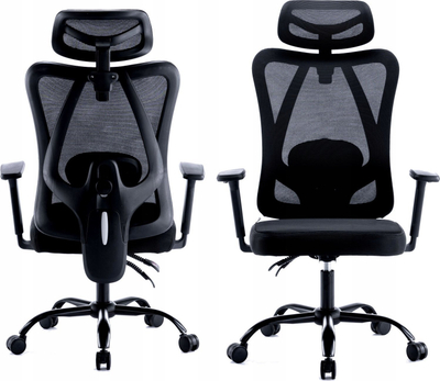 Karrige gaming Mozos Ergo X, ergonomike, rrjetë, e zezë