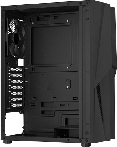 Kullë kompjuteri Aerocool Mecha ACCM-PV28013.11, xham i temperuar, RGB, e zezë