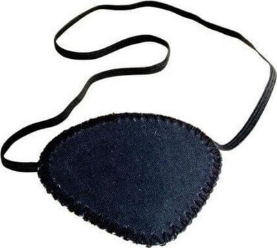 Patch për sy me rrip elastik, i përdorshëm nga të dyja anët, i zi e i bardhë