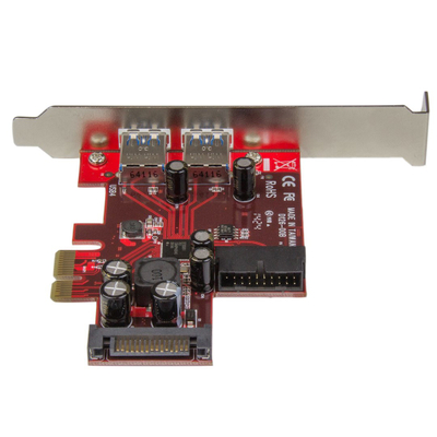 Kartë zgjerimi PCI Express StarTech me 4 porta USB 3.0, me SATA Power, UASP, ngjyrë e kuqe