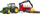 Lodër traktor Bruder 03154 John Deere, me rimorkio pylli, jeshile