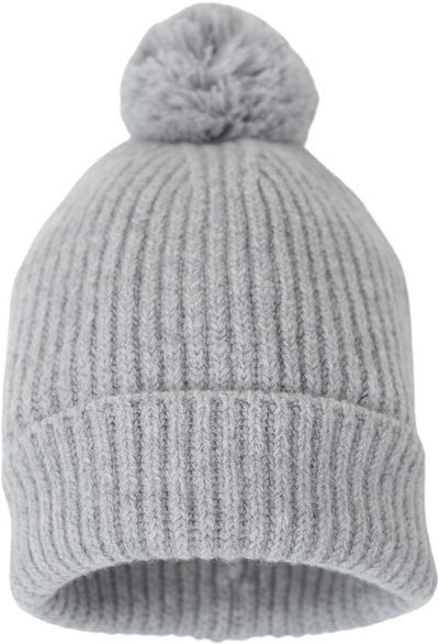 Kapelë bebe Lodger Merino Wool Drizzle, 100% lesh merino, 3-6 mujsh, gri