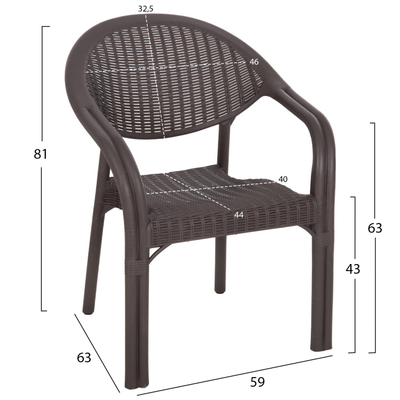 Karrige Fett 63×59×81 Hcm (HM6158.06), kaftë
