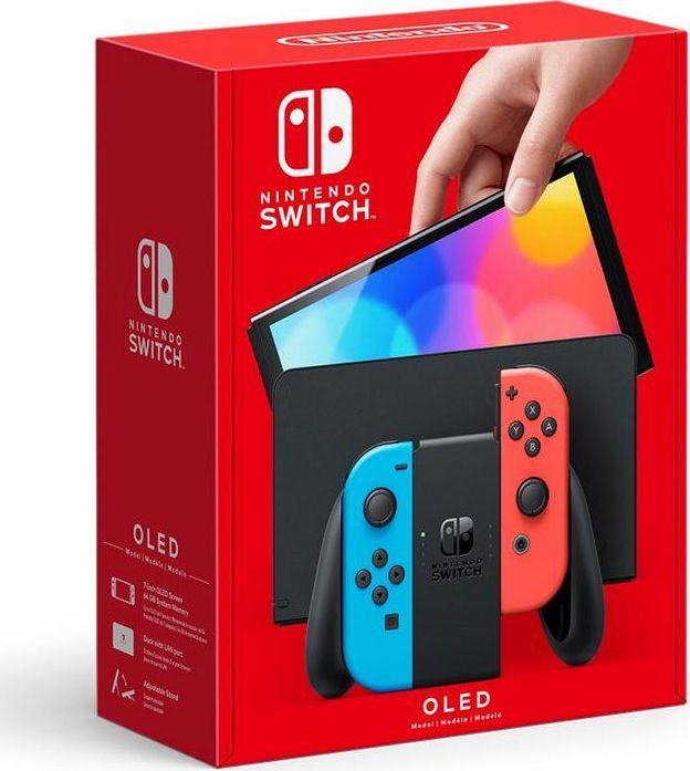Konzolë Nintendo Switch OLED, e kuqe/e kaltër 6