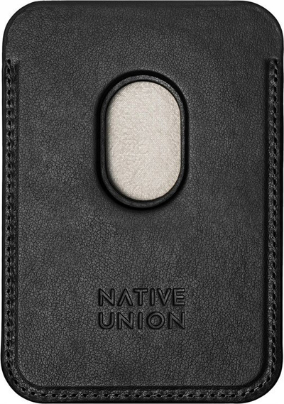 Portofol për kartela Native Union RE Classic Card Wallet, për 3 kartela, MagSafe, i zi