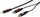 Kabllo audio Vivanco 46031, 3.5mm në 2x RCA, 2.5m, i zi