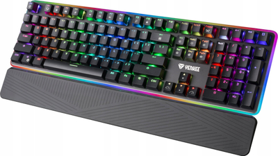 Tastierë mekanike gaming Yenkee YKB 3400US PANZER, Outemu Blue, RGB, me kabllo, e zezë