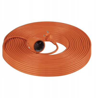 Zgjatëse kopshti Emos H05VV-F, 2x1.5mm², 50m, portokalli