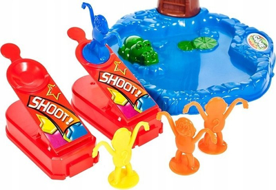 Lojë tavoline MalPlay Jumping Monkeys, për 2 veta, për kalamaj 3+ vjeç, shumëngjyrëshe
