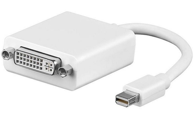 Adapter AV MicroConnect MDPDVI, Mini DisplayPort në DVI I, i bardhë