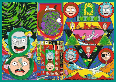 Пазл Trefl Rick and Morty, сет 4x250 парчиња, шарен