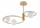 Плафонска ламба Sigma Lighting Aqua 3 33467, 3xG9, метал, златно-беж
